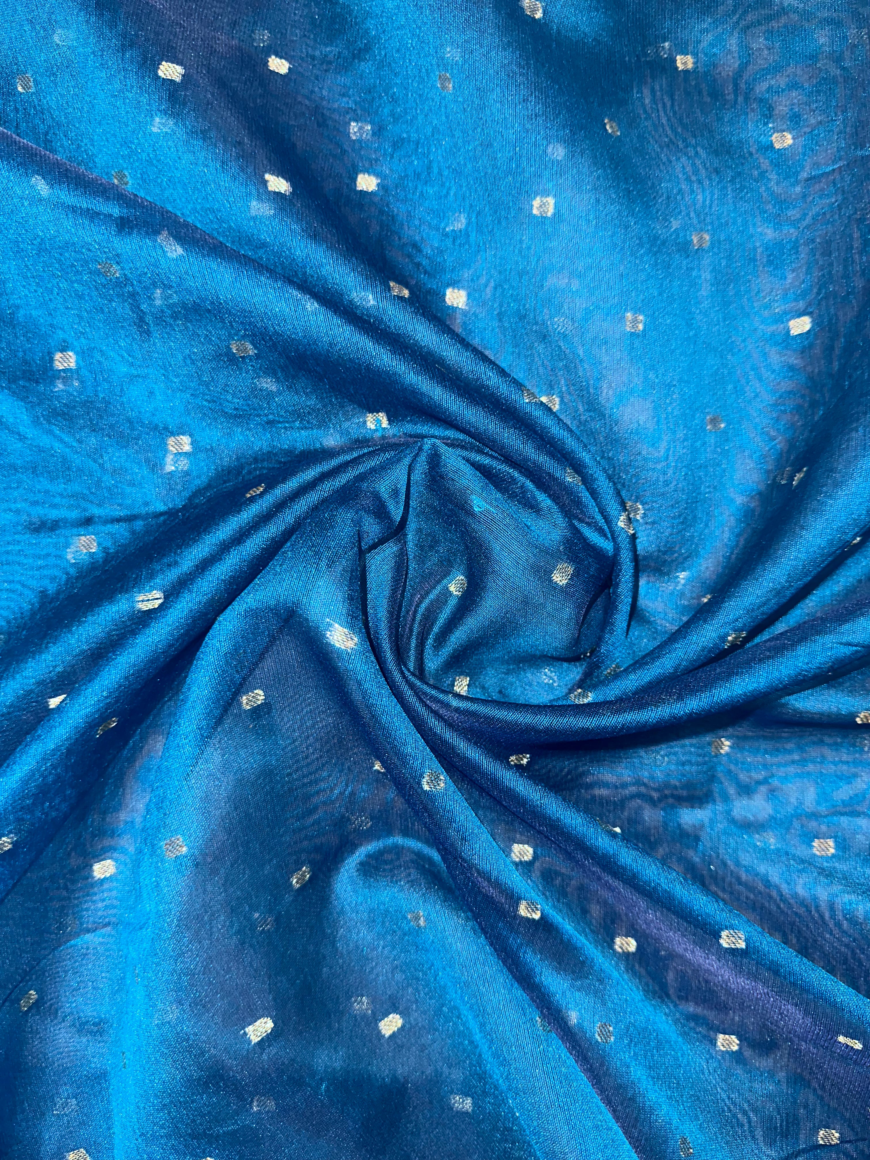 Indigo Charm : Luxe Banarasi Jacquard Dupatta