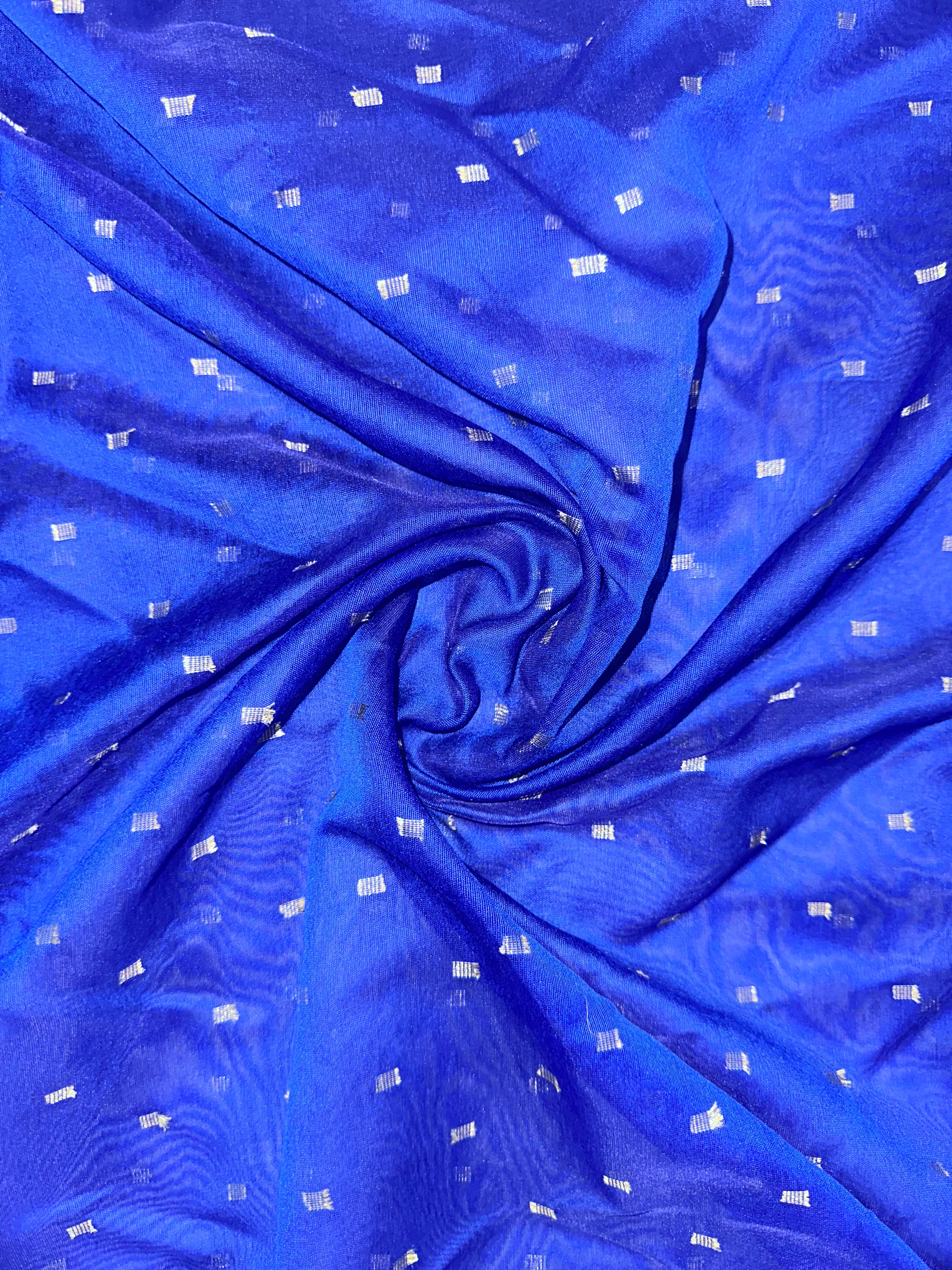 Mystic Blue Radiance: Luxe Banarasi Jacquard Dupatta