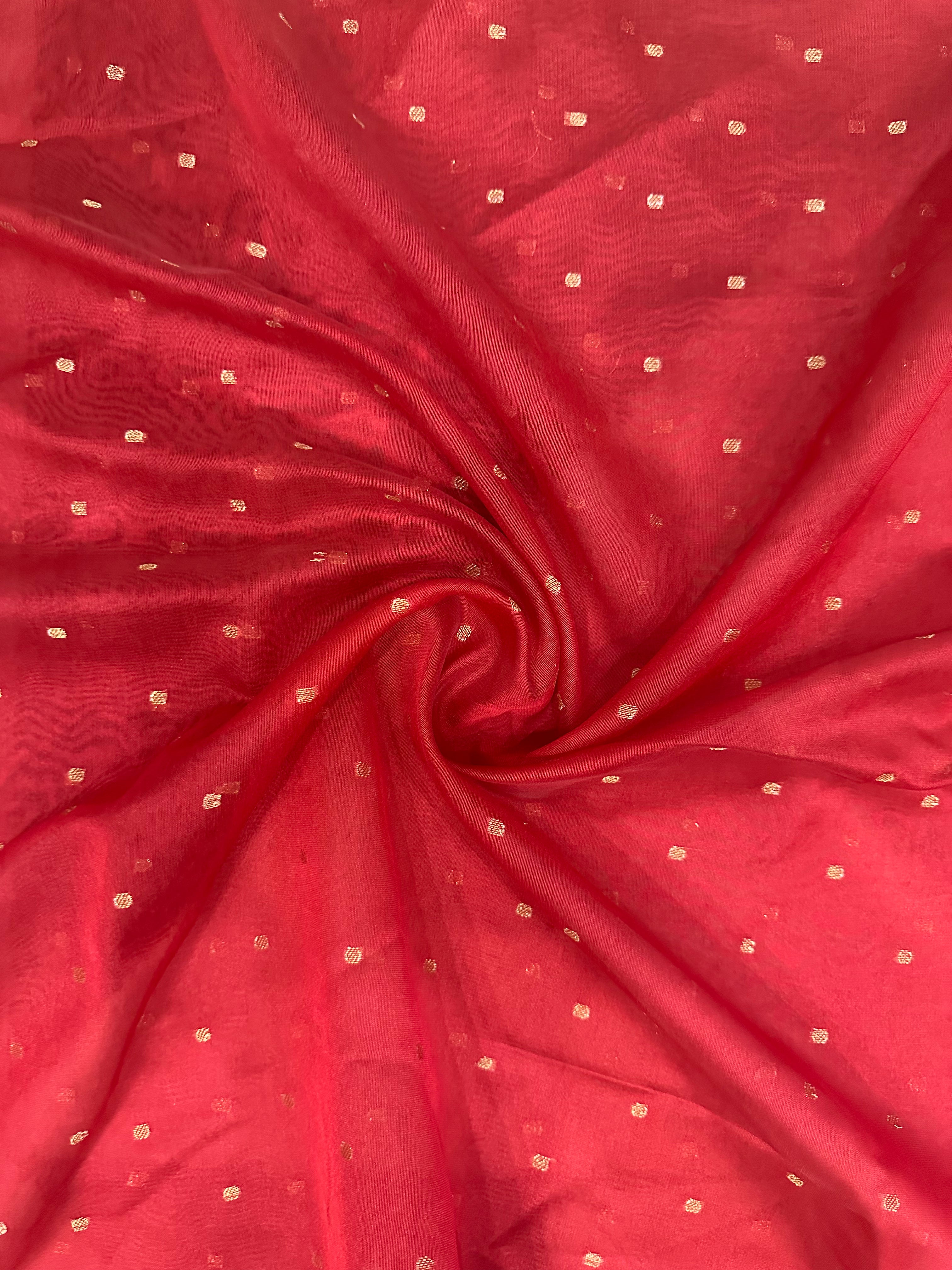 Crimson Radiance: Luxe Banarasi Jacquard Dupatta